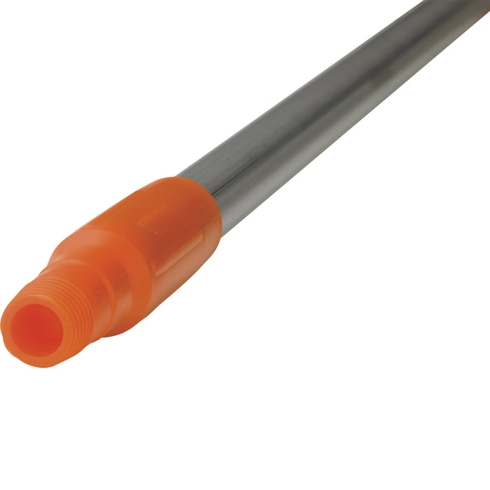 Vikan 29377 59" Aluminum Handle with Threaded Tip, 1-7/32" Diameter, Orange