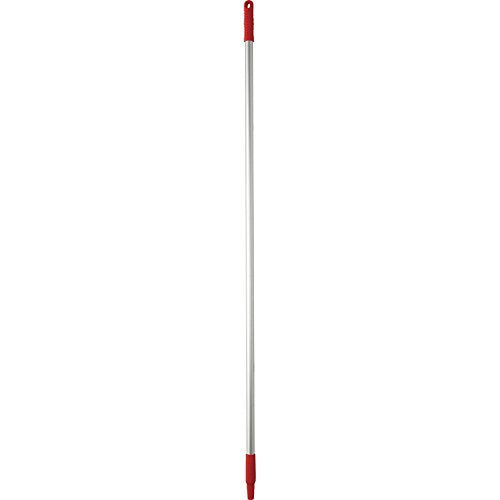 Vikan 29594 Aluminium Handle, 25mm Diameter, 1460mm Length, Red