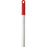 Vikan 29594 Aluminium Handle, 25mm Diameter, 1460mm Length, Red