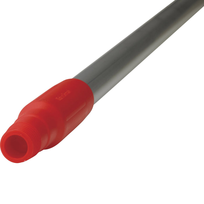 Vikan 29594 Aluminium Handle, 25mm Diameter, 1460mm Length, Red