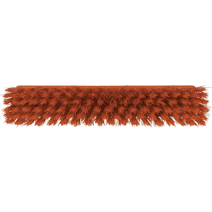 Vikan 31667 Medium Sweep Floor Broom Head, Polypropylene Block, 12-1/4" Polyester Bristle, Orange