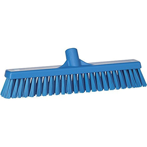 Vikan 31743 Soft/Hard Broom, Blue, 410 mm Length, 90 mm Width, 120 mm Height