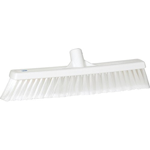 Vikan 31785 Fine Sweep Floor Broom Head, Polypropylene Block, 16-1/2" Bristle, White