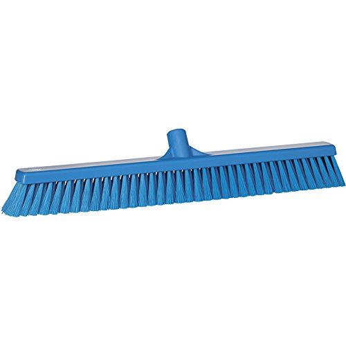 Vikan 31993 Fine Sweep Floor Broom Head, Polypropylene Block, 23-1/2" Polyester Bristle, Blue