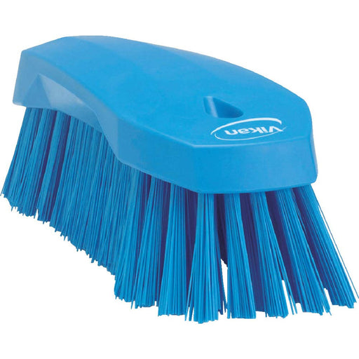 Vikan 38903 Hard Hand Brush, Blue, Large, 200 mm Length, 70 mm Width, 60 mm Height