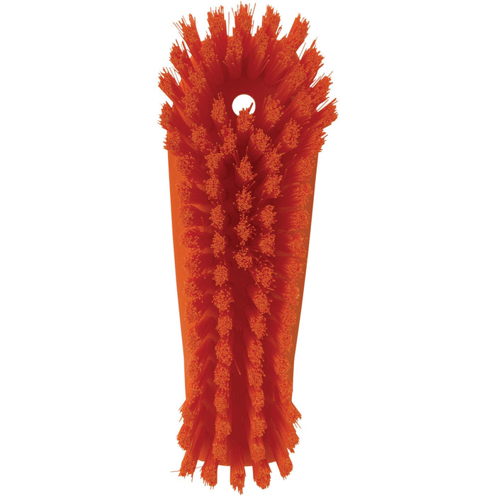 Vikan 38907 Stiff Scrub Brush, Polypropylene, Polyester Bristle, 8", Orange