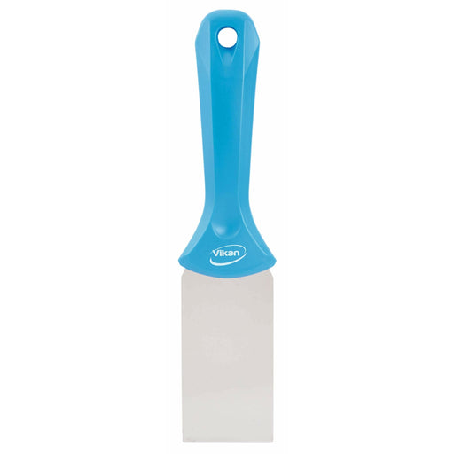 Vikan 40083 Stainless Steel Hand Scraper, Blue, 235 mm Length, 50 mm Width, 22 mm Height