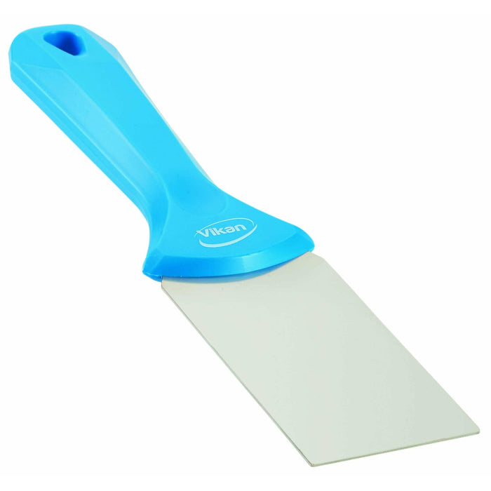 Vikan 40083 Stainless Steel Hand Scraper, Blue, 235 mm Length, 50 mm Width, 22 mm Height