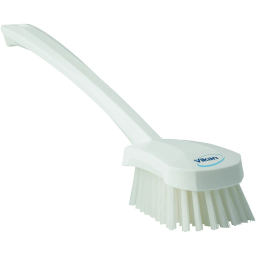 Vikan 41865 Hand-Held Hand Brush, Polypropylene, Polyester Bristle, 15-3/4", White