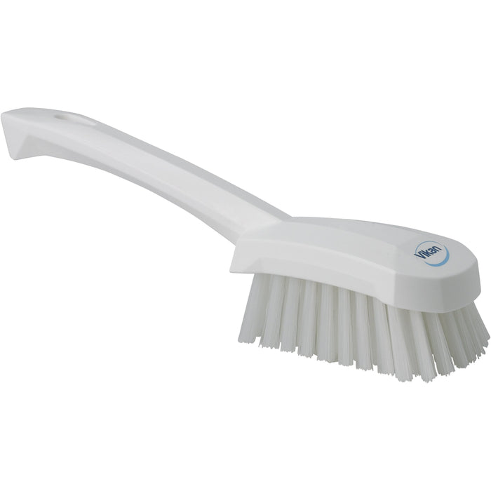 Vikan 41925 Stiff Washing / Scrubbing Hand Brush, Short Handle, 270mm (White)