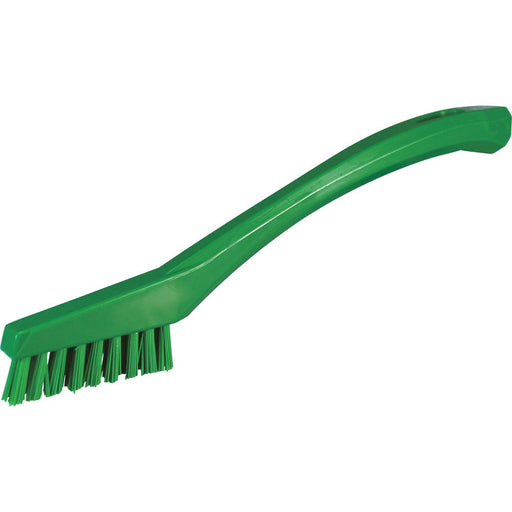 Vikan 44012 Very Hard Detail Brush, Green, 205mm Length, 20mm Width, 40mm Height