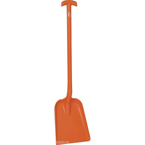 Vikan 56317 T Grip Shovel, Orange, 1035mm Length, 271mm Width, 120mm Height