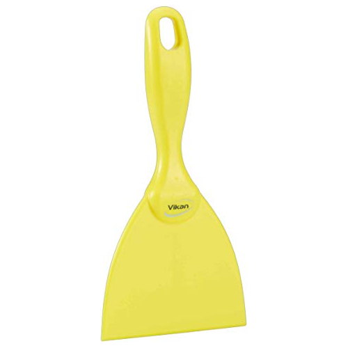 Vikan Polypropylene Hand Scraper 100mm, 4061n Food DIY Cooking Cleaning Scraping (Yellow)