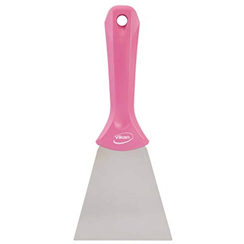 Vikan Stainless Steel Hand Scraper 100mm Pink - View 3 | Auto Rae-Chem