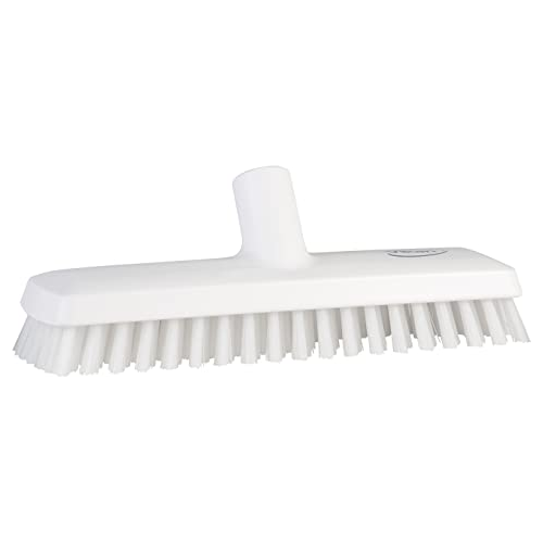 Vikan 70415 Stiff Bristle Deck Scrub 10.75 inch Polyester White | Auto Rae-Chem