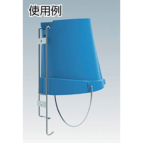 Vikan 56868 Durable Polypropylene Hygiene Bucket/Pail, Stainless Steel Handle, 12 Litre, Purple