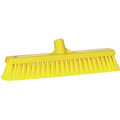 Vikan 31786 Fine Sweep Floor Broom Head, Polypropylene Block, 16-1/2 inch Bristle, Yellow | Auto Rae-Chem