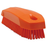Vikan 64407 Stiff Nail Scrubbing Brush Clean Bathroom Kitchen Upholstery Fabric 13cm x 5cm x 4cm, Orange