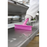 Vikan 71251 Rubber Polypropylene Frame Bench Single Blade Squeegee, 10", Pink