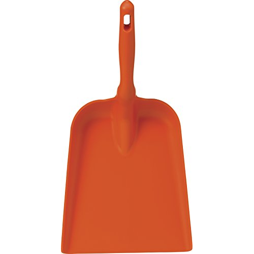 Vikan Lightweight Polypropylene Plastic Strong Hand Shovel Home Garden Hygienic (Orange)