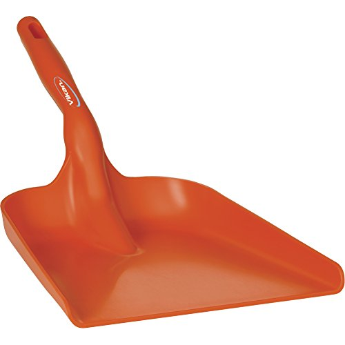 Vikan Lightweight Polypropylene Plastic Strong Hand Shovel Home Garden Hygienic (Orange)