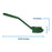 Vikan 42372 Dish Brush with Scraping Edge, Green, Medium, 280mm Length, 60mm Width, 55mm Height