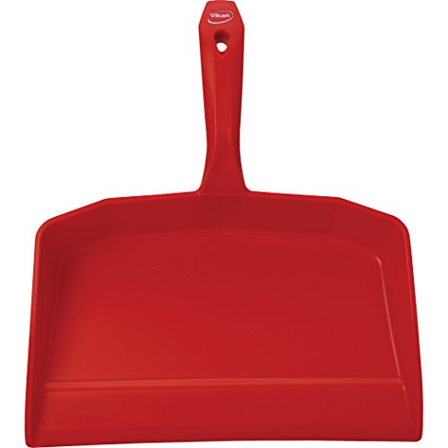 Vikan 56604 High Quality Polypropylene Dustpan / Shovel 330mm Wide, Red