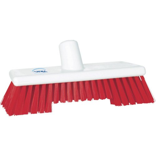 Vikan 70444 Deck Scrub Dual Bristle Length Stiff 10 inch Red | Auto Rae-Chem