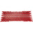 Vikan 70444 Deck Scrub,Dual Bristle Length,Stiff,10",Red