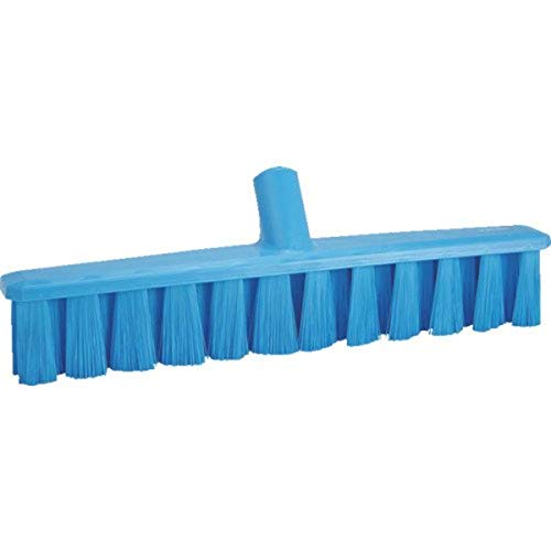 Vikan 31713 16" UST Push Broom, Soft, Blue