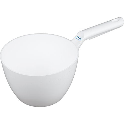 Vikan 56805 White Polypropylene Injection Molded Color-Coded Bowl Hand Scoop, 64 oz, 1 Piece