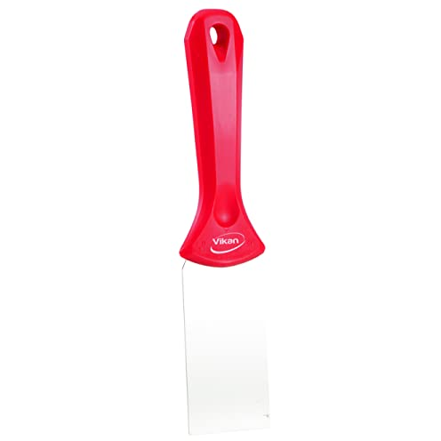 Vikan 40084 Stainless Steel Hand Scraper Red 235mm | Auto Rae-Chem