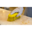 Vikan 38906 Hard Hand Brush, Yellow, Large, 200mm Length, 70mm Width, 60mm Height