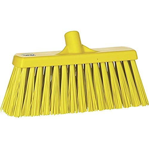 Vikan 29156 Very Hard Broom, Yellow, 330mm Length, 100mm Width, 170mm Height