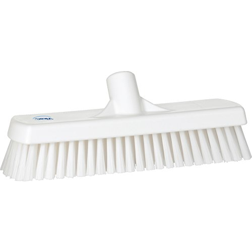 Vikan Wall Floor Scrubber, 305 mm Hard, White | Auto Rae-Chem