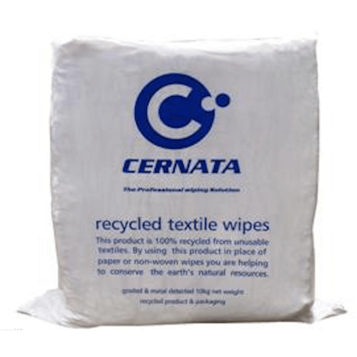 White Sheeting Rags - 100% Cotton Rich Low Linting 10kg - Auto Rae-Chem