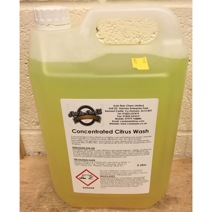 Concentrated Citrus Wash (pre-wash) 5L