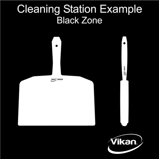Vikan 2110 Shadow Board For Cleaning Stations Storage Product Organiser Dust Pan And Brush - View 5 | Auto Rae-Chem