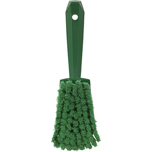 Vikan 41942 Soft/Split Bristle Hand Brush, Short Handle, 270mm, Green - View 3 | Auto Rae-Chem