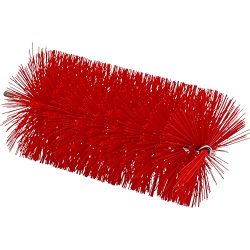 Vikan, Red Tube Brush, for Flexible Handles, 3.5 inch, 5391 | Auto Rae-Chem