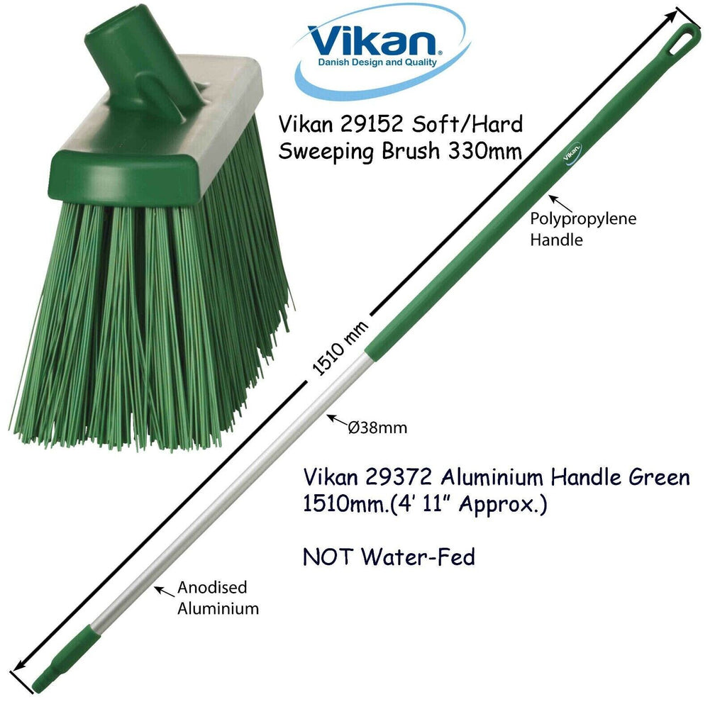 Vikan 2915n Broom Sweeping Brush 330mm Very Stiff Bristles Optional Handle