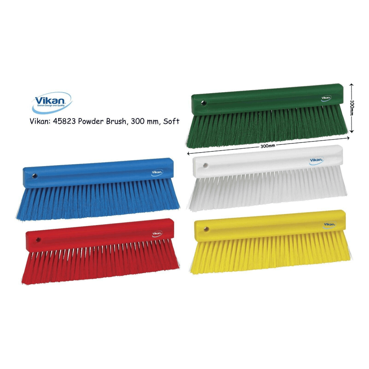 Vikan 4582n Duster Block Bakers Bench Brush, 300mm, Soft Table Work Surface - Auto Rae-Chem