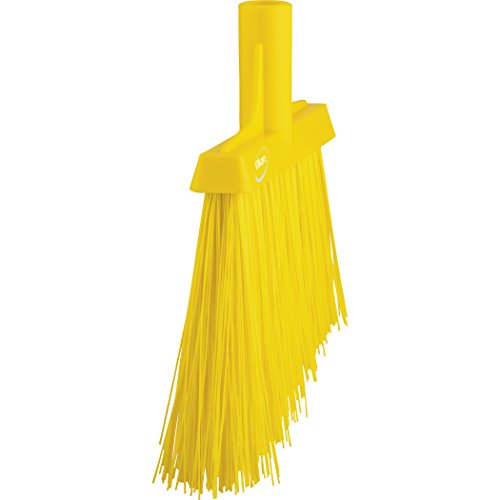 Vikan 29146 Broom,Angle Cut,Stiff,11",PP/PET,Yellow