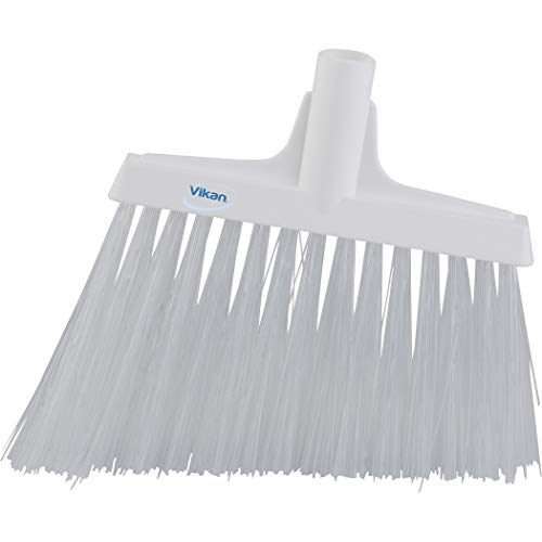 Vikan 29145 Broom, Angle Cut, Stiff, 11 inch, PP/PET, White | Auto Rae-Chem