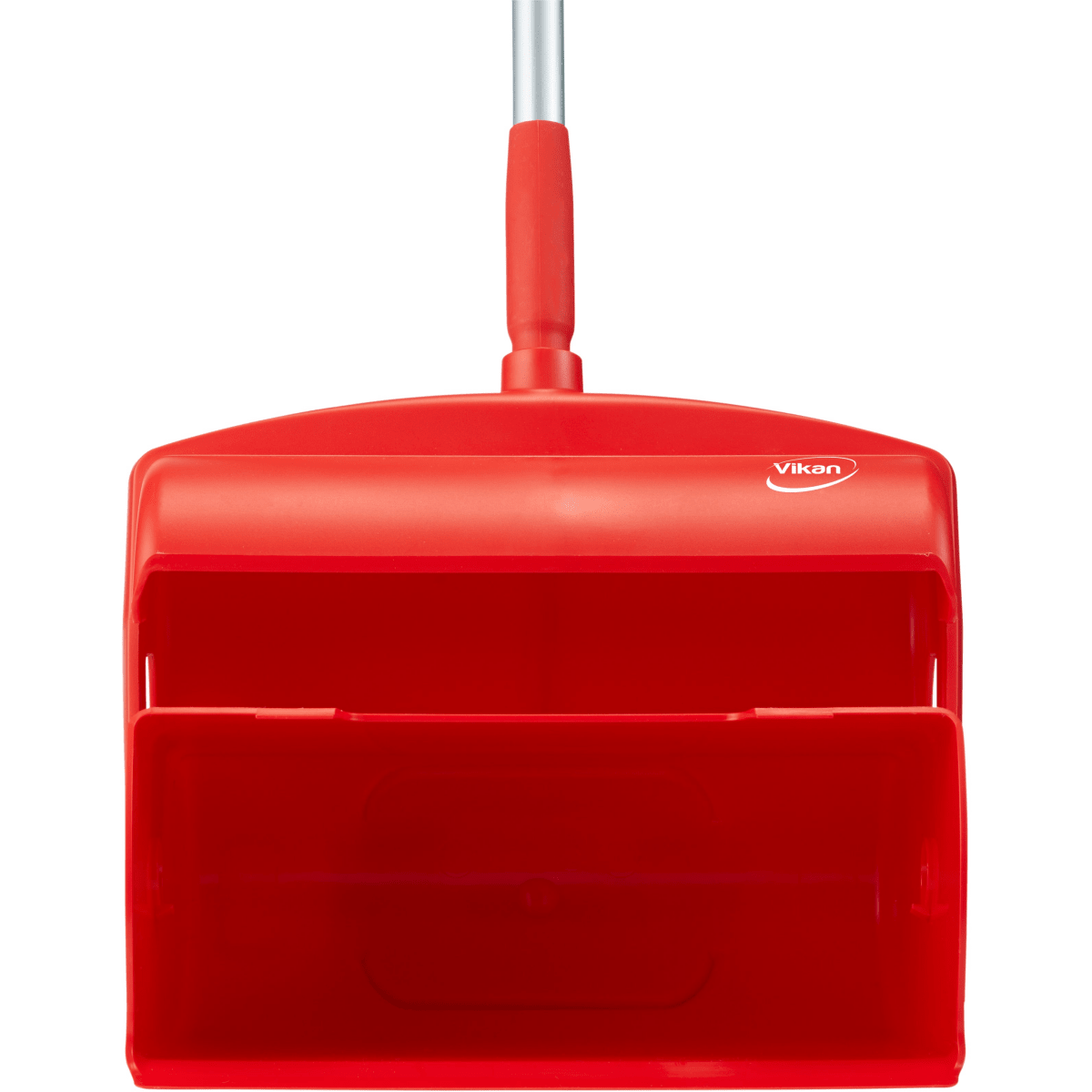 Vikan Hygiene 56614 dustpan set closed with broom, red, 320 x 1170 mm - Auto Rae-Chem