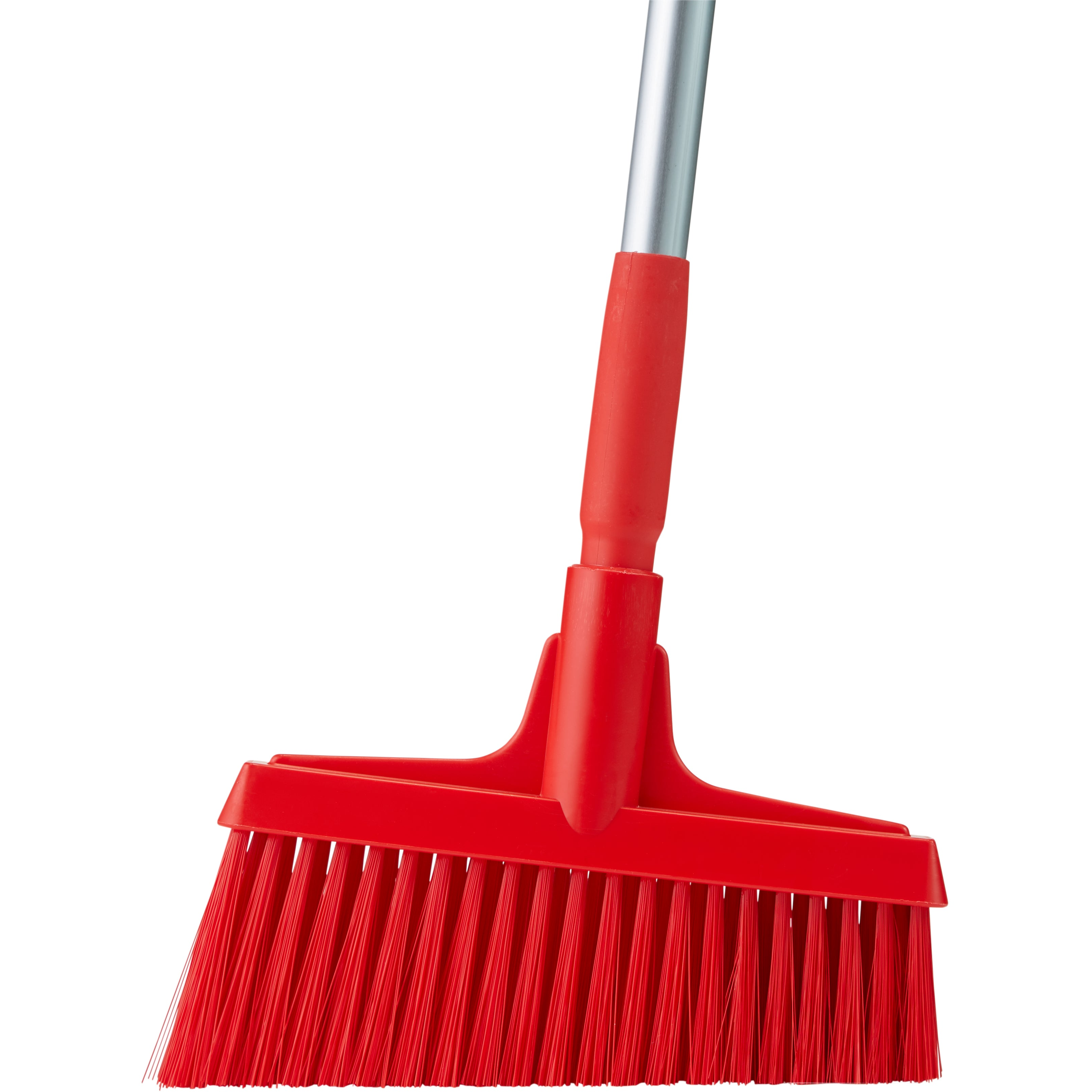 Vikan Hygiene 56614 dustpan set closed with broom, red, 320 x 1170 mm
