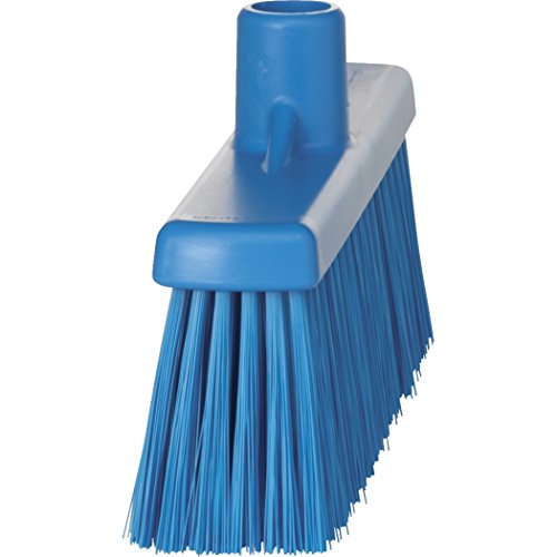 Vikan 31663 Medium Sweep Floor Broom Head, 12-1/4 inch Polyester Bristle, Blue - View 3 | Auto Rae-Chem