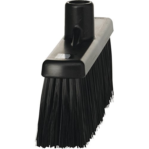 Vikan 31669 Medium Sweep Floor Broom Head, 12-1/4 inch Polyester Bristle, Black - View 3 | Auto Rae-Chem