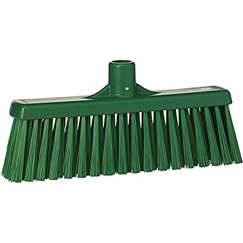 Vikan 31662 Medium Sweep Floor Broom Head, 12-1/4 inch Polyester Bristle, Green | Auto Rae-Chem
