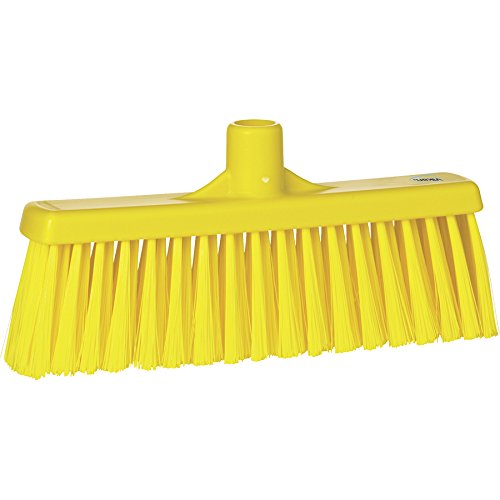 Vikan 31666 Medium Sweep Floor Broom Head, 12-1/4 inch Polyester Bristle, Yellow | Auto Rae-Chem